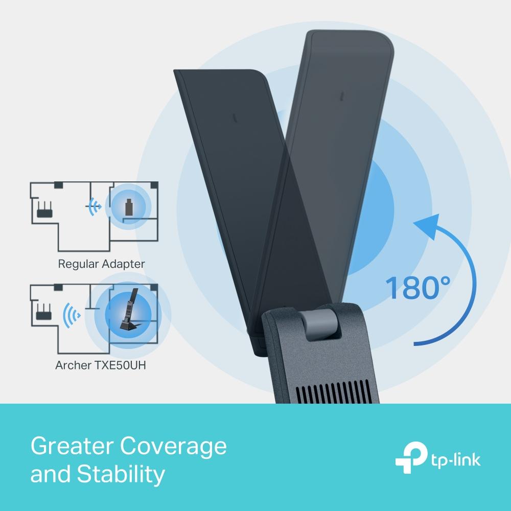 TP-Link Archer TXE50UH, USB Adapter, AXE3000 Wi-Fi 6E