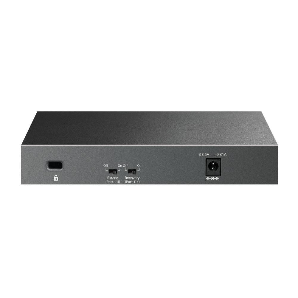 TP-Link LS106LP, 6-Port 10/100Mbps Desktop Switch with 4-Port PoE, 41 W