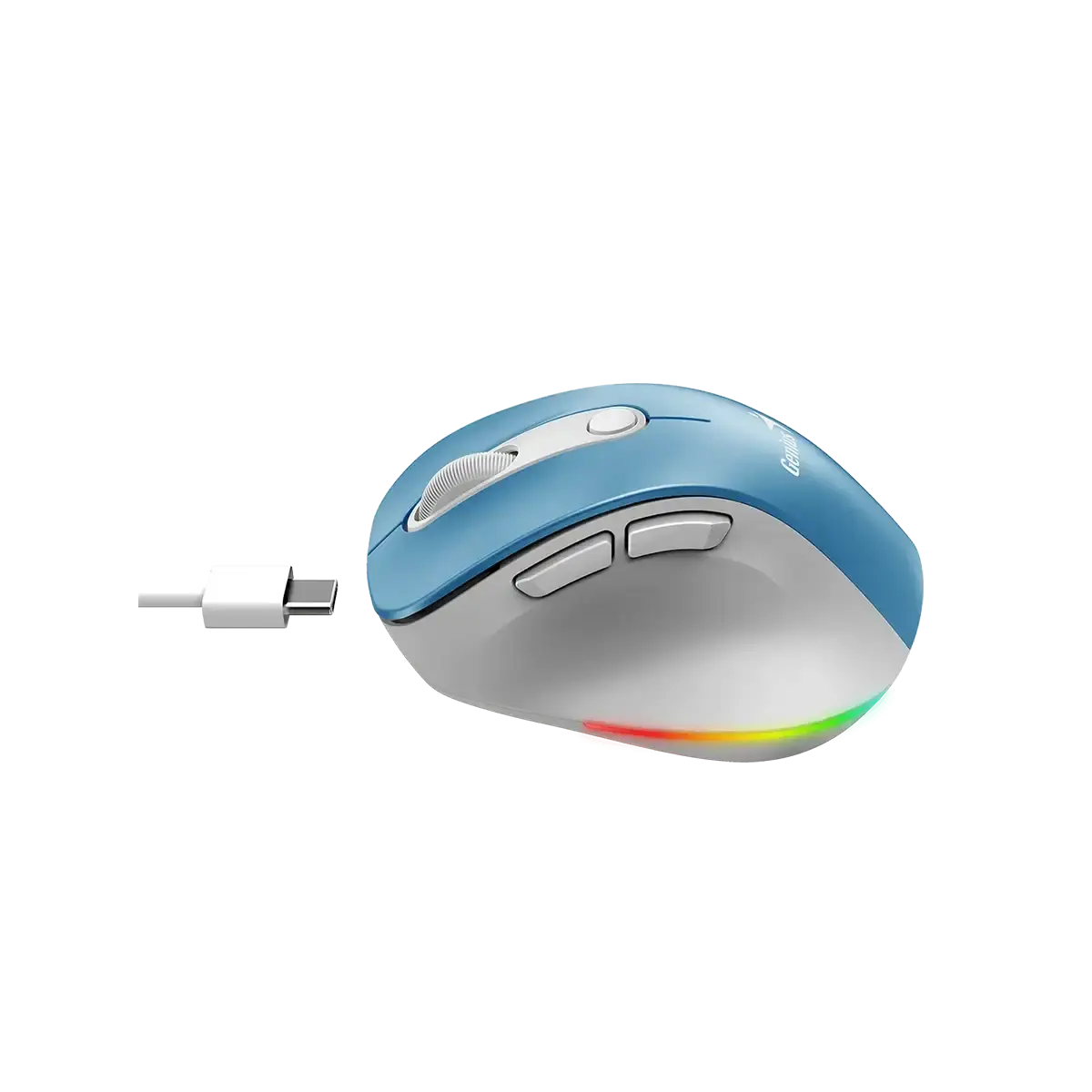 Genius Ergo 9000S Pro Mouse, Light Blue