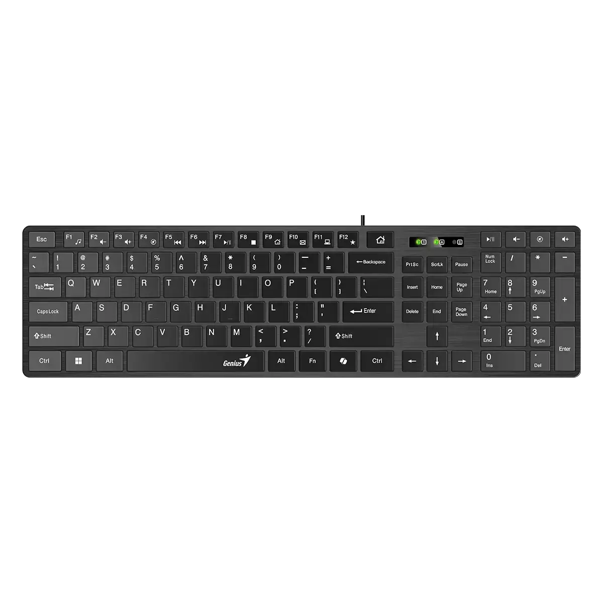 Genius SlimStar 126 Keyboard, Black