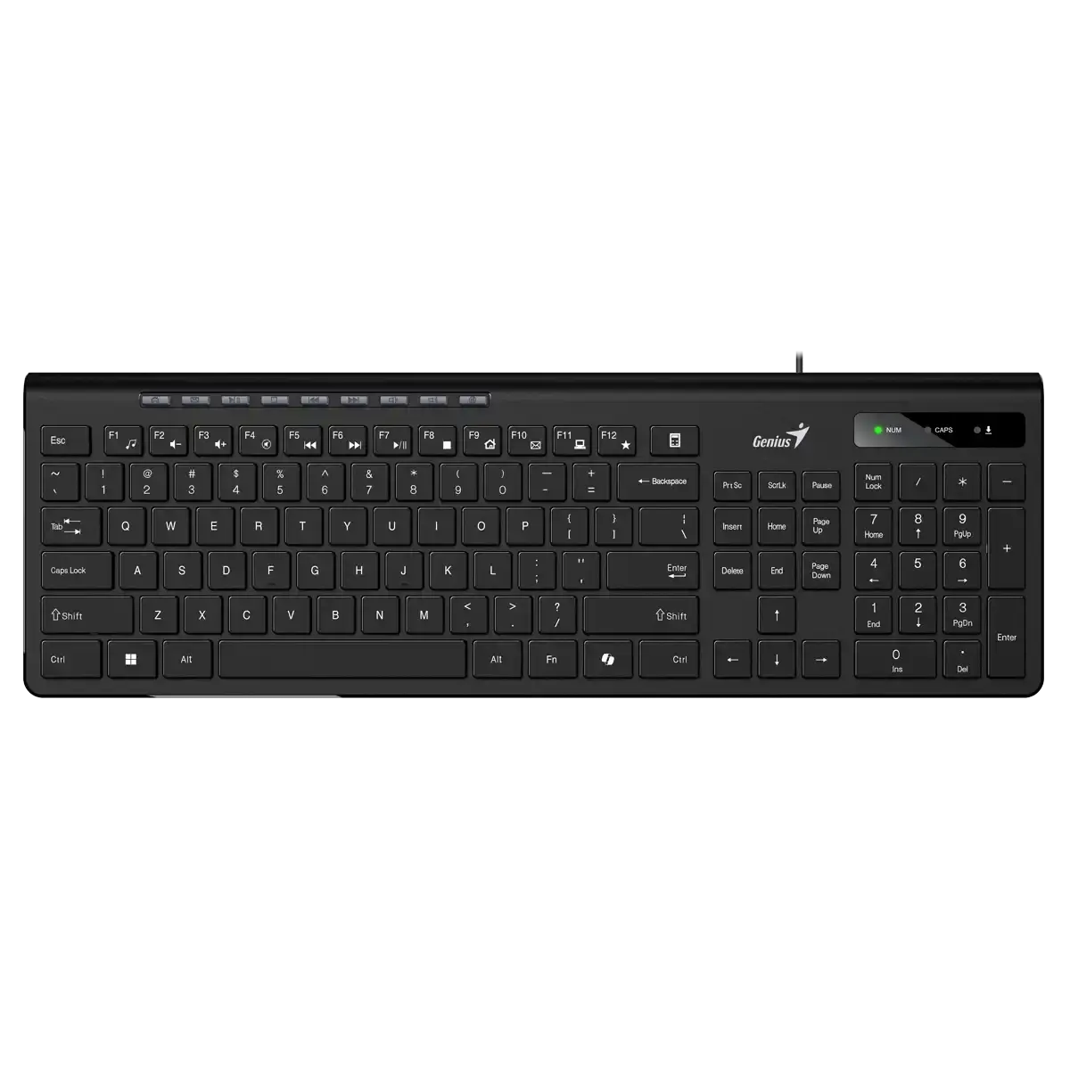 Genius SlimStar 230II Keyboard, Black