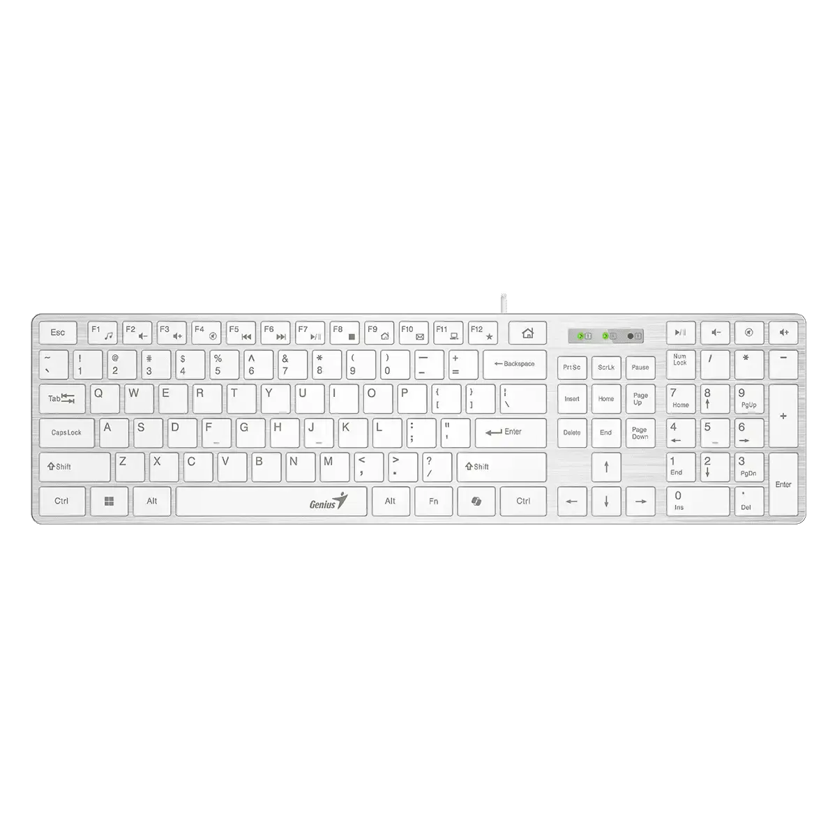 Genius SlimStar 126 Keyboard, White