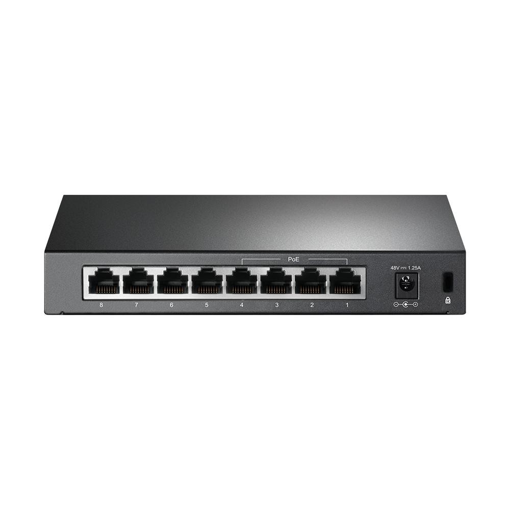 TP-Link TL-SF1008P, 8-port 10/100M Desktop Switch, 4 PoE 10/100M RJ45 ports, Plastic case