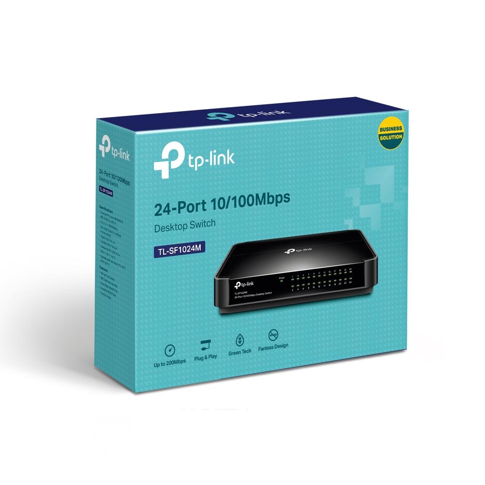 TP-Link TL-SF1024M, 24-Port 10/100Mbps Desktop Switch