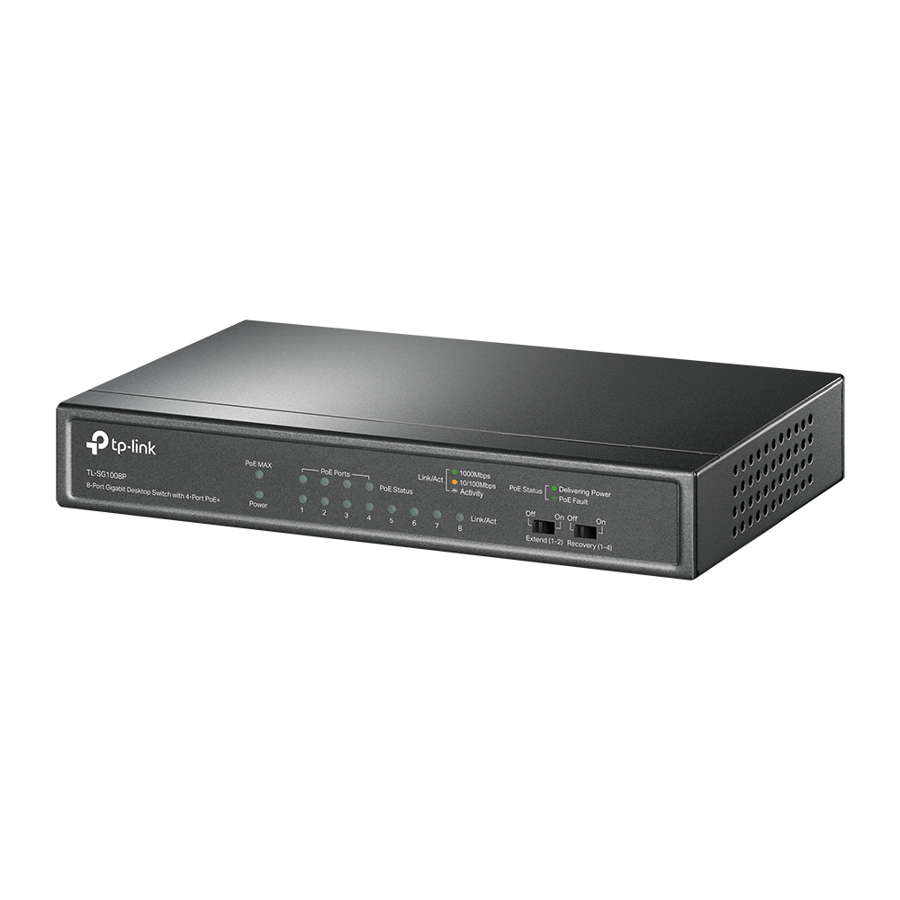 TP-Link TL-SG1005P, 5-Port Gigabit Desktop Switch with 4-Port PoE