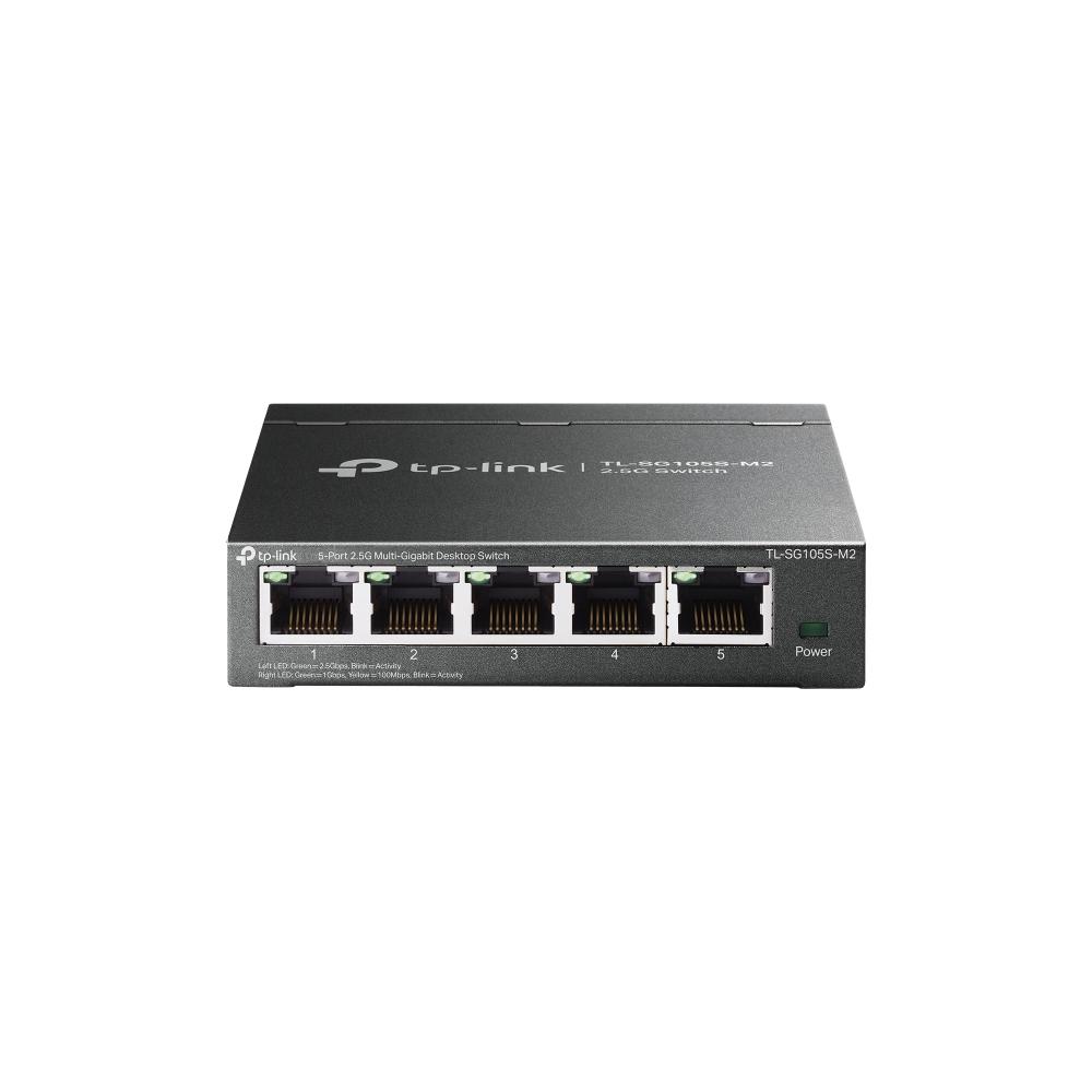 TP-Link TL-SG105S-M2 Switch, 5-Port 2.5G Multi-Gigabit Desktop Switch