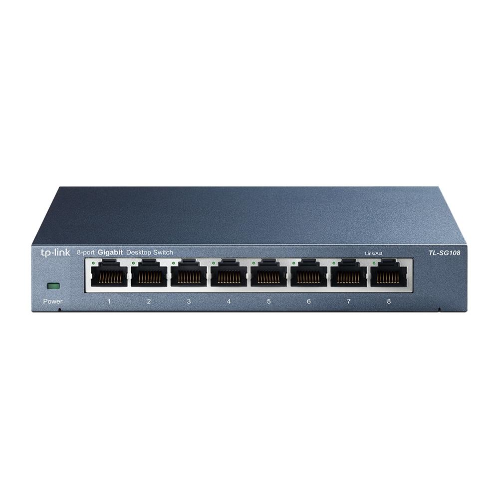 TP-Link TL-SG108, 8-Port Gigabit 10/100/1000Mbps Desktop Switch
