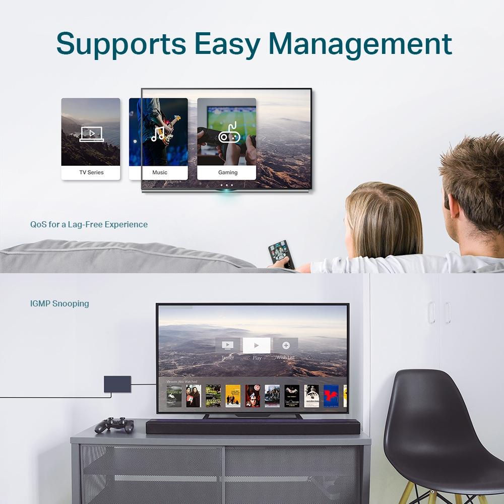 TP-Link TL-SG108E, 8-Port Gigabit Easy Smart Switch