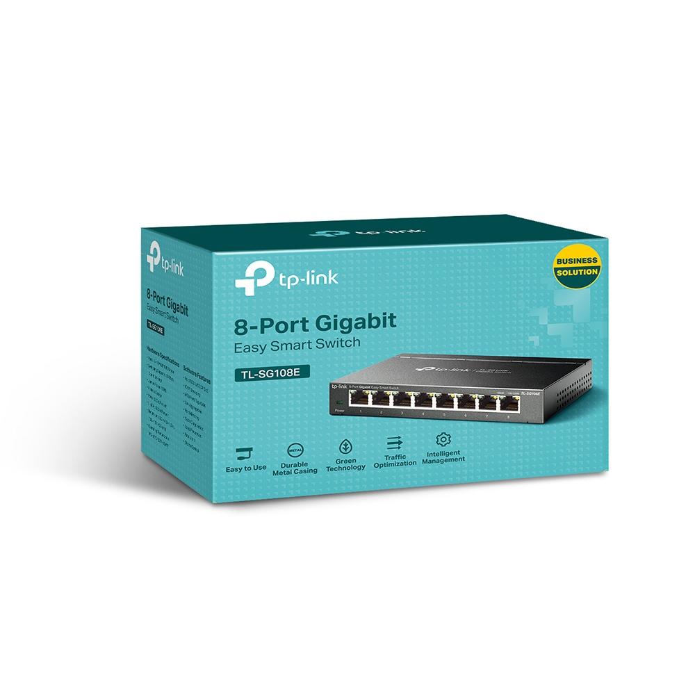 TP-Link TL-SG108E, 8-Port Gigabit Easy Smart Switch