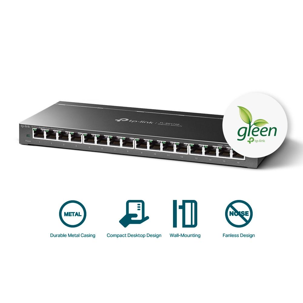 TP-Link TL-SG116E, 16-Port Gigabit Easy Smart Switch