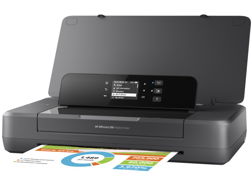 HP OfficeJet 202 Mobile Printer, portable, On Battery Color A4 print, USB 2.0; Wi-Fi, N4K99C (cart HP 651)