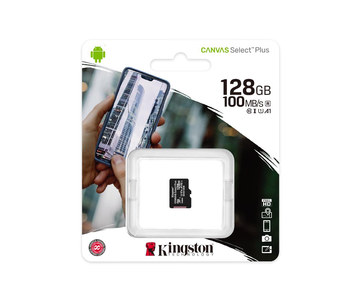 Kingston SDCS2, 128GB, Canvas Select Plus Memory Card