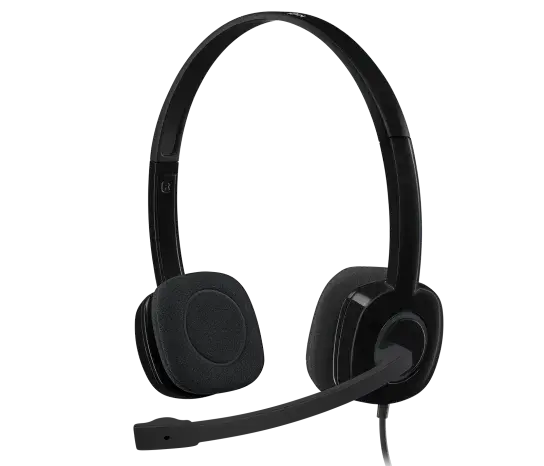 Logitech H151 Stereo Headset Black