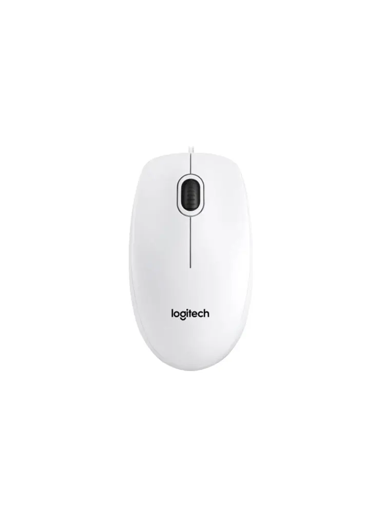 Logitech B100 Mouse, White