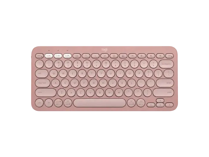 Logitech K380s Pebble Keys 2 Keyboard, Tonal Rose