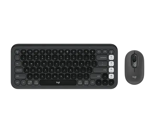 Logitech POP Icon Keyboard, + Mouse (Combo) Graphite