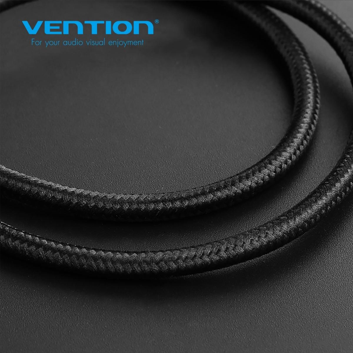 CADBH, Vention CADBH Cotton Braided USB2.0 A Male to Micro B Male Cable 2M Black
