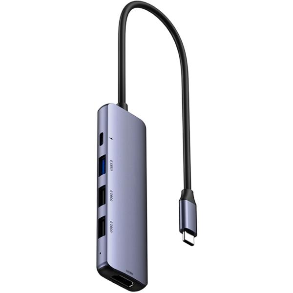 NETAC WF13 USB Adapter, Type-C to USB3.0+USB2.0*2+100W PD+HDMI