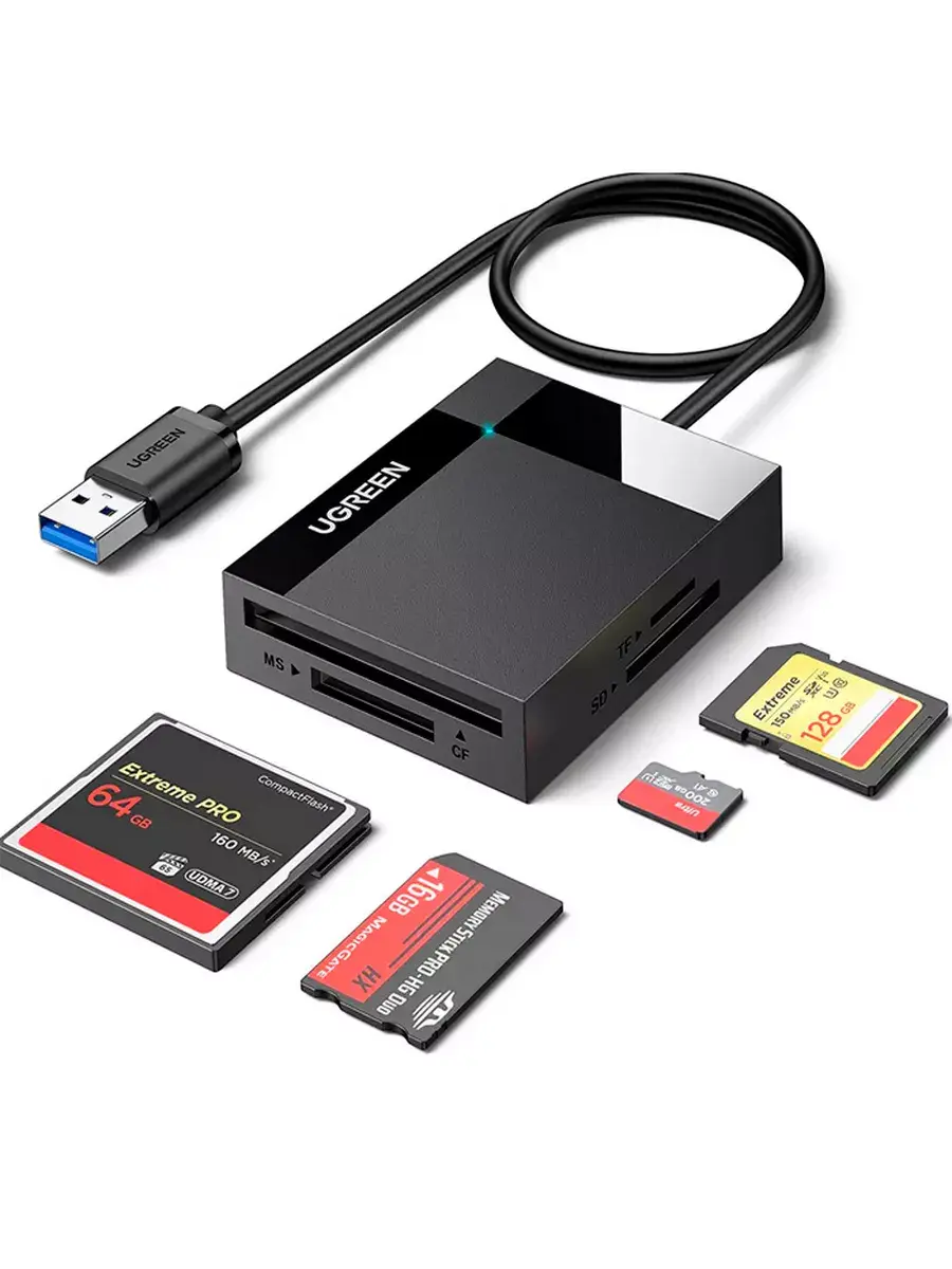 UGREEN USB 3.0 All-in-One Card Reader 0.5M 30333