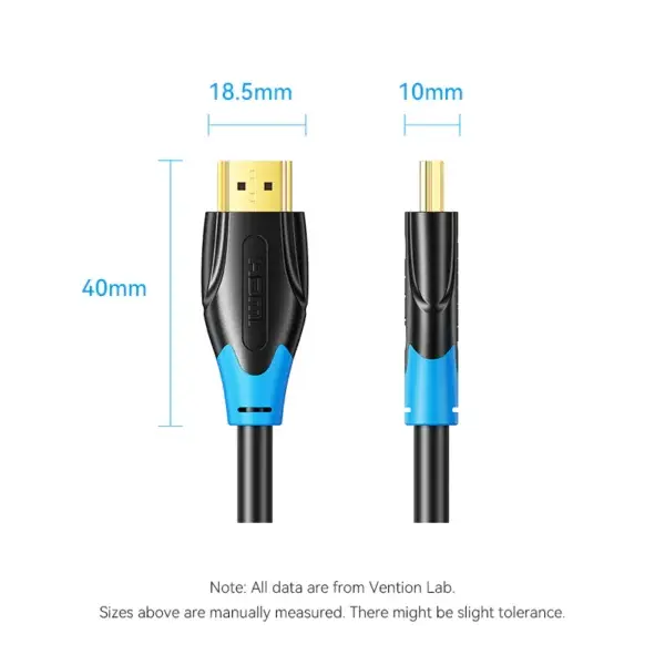 AACBQ, Vention HDMI Male to Male Cable 20M Black