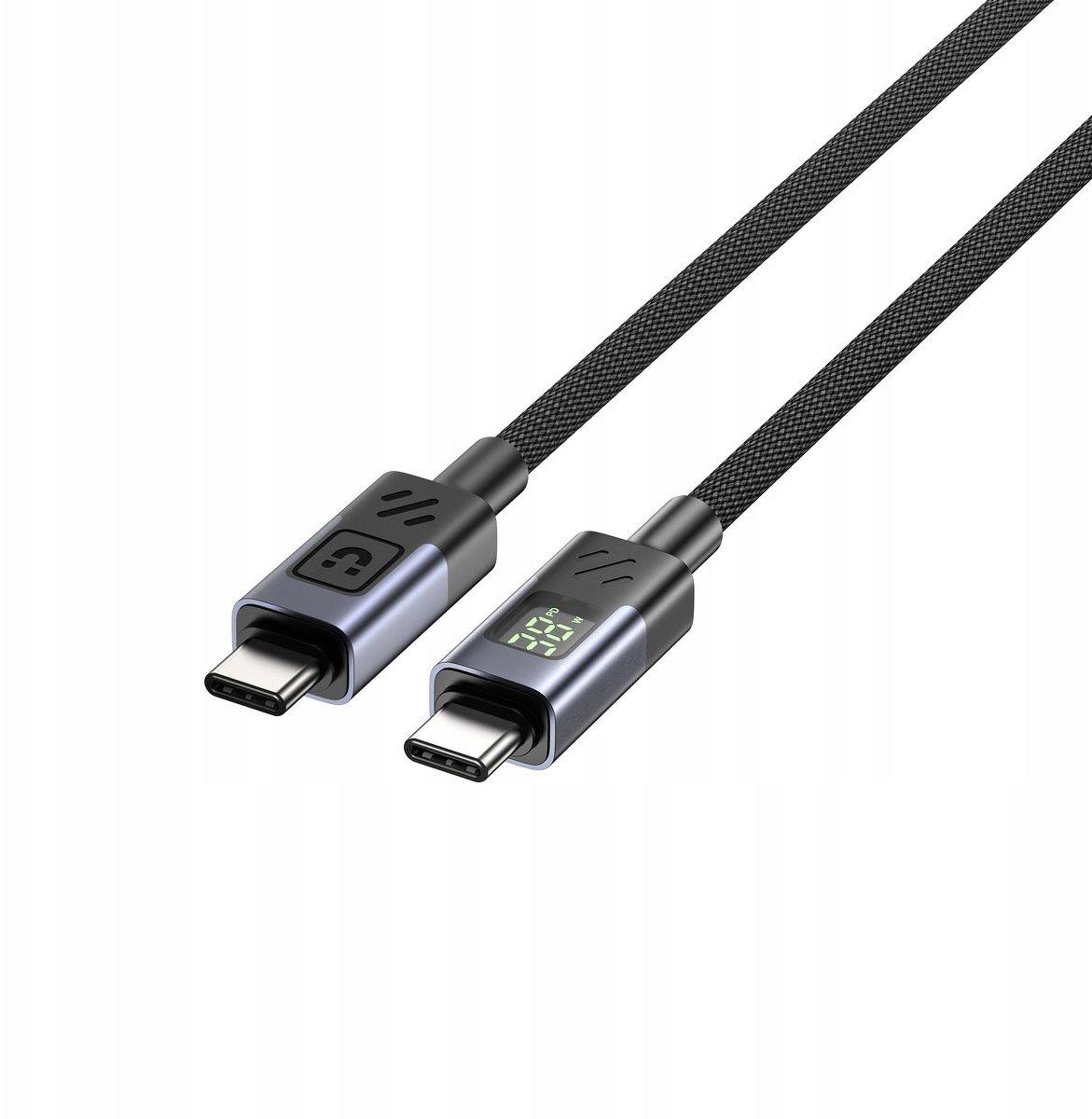 Unitek C14158ABK01-1M BLACK 2M USB-C PD 60w charging cable with LED Display