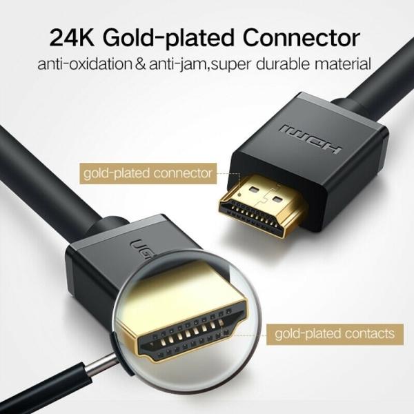 UGREEN HD104 HDMI Cable2.0 Computer TV Engineering Decoration Line Hd3D Visual Effect 25m (Black) (10113)