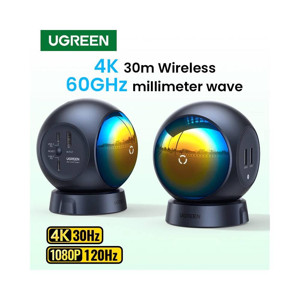 UGREEN CM438 HDMI Transmitter, 4K Wireless HDMI Transmitter And Receiver, Black