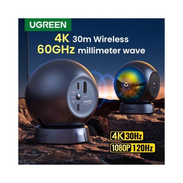UGREEN CM438 HDMI Transmitter, 4K Wireless HDMI Transmitter And Receiver, Black