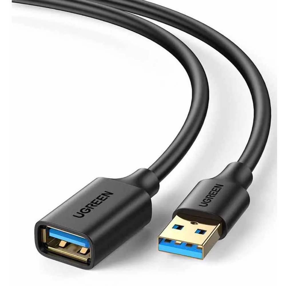 US129 UGREEN (30126) USB 3.0 Extension Cable (A Male to A Female) Black 1.5M