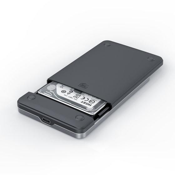 NT07WH12-30AC, NETAC WH12 2.5 SATA to USB3.0 External HDD/SSD Case, Slide Aluminum Cover, with USB3.0 A to C cable