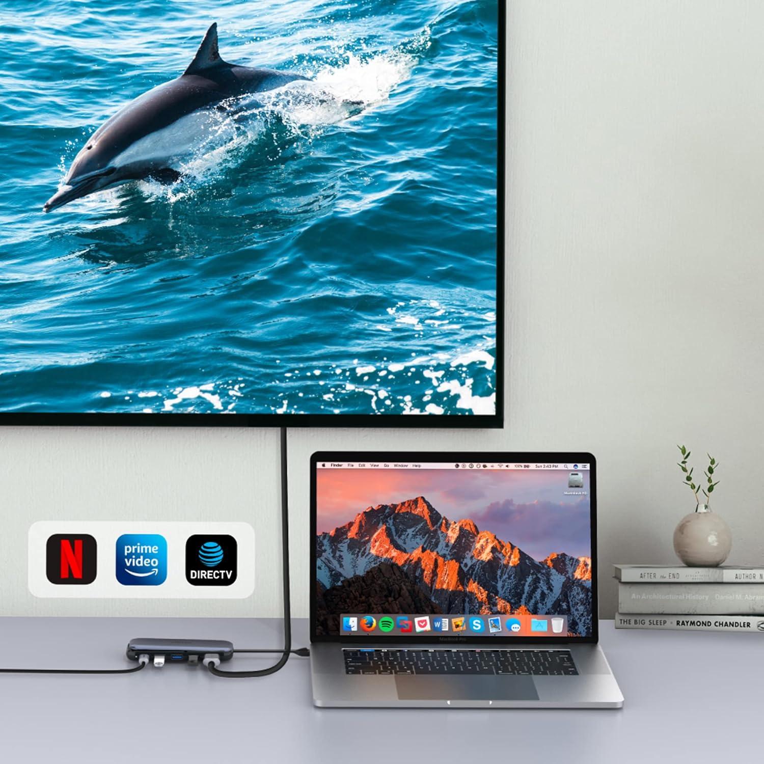 Unitek D1046A 6-in-1 USB-C 10Gbps Hub with M.2 SSD Enclosure 2*USB-A+USB-C 10Gbps+PD100W+HDMI 4K60Hz+M.2 PCIe/NVMe SSD