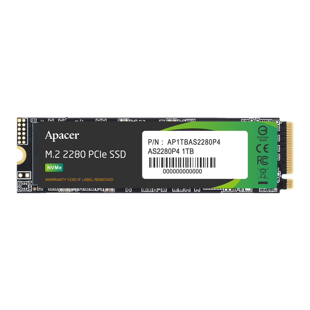 Apacer AS2280P4, M2 SSD, M.2 PCIe 256GB