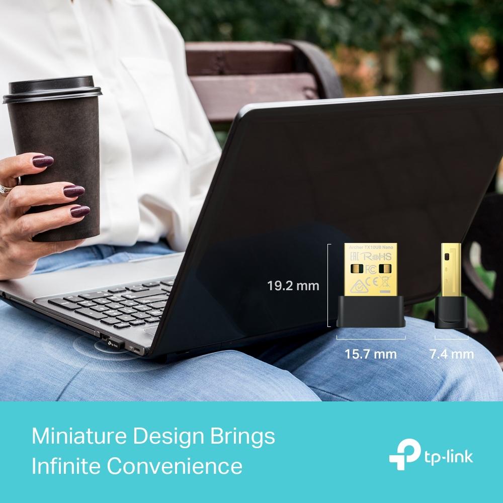 TP-Link Archer TX10UB Nano, AX900 Nano Wi-Fi 6 Bluetooth 5.3 USB Adapter