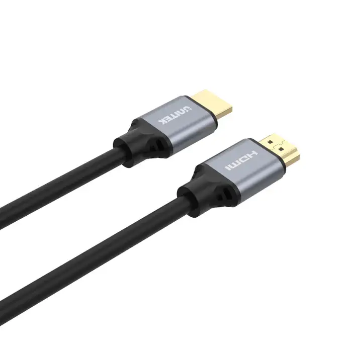 C137W, Unitek 1.5M HDMI2.1 Male to Male Cable (4K @120H, 8K @60Hz), Space Grey + Black
