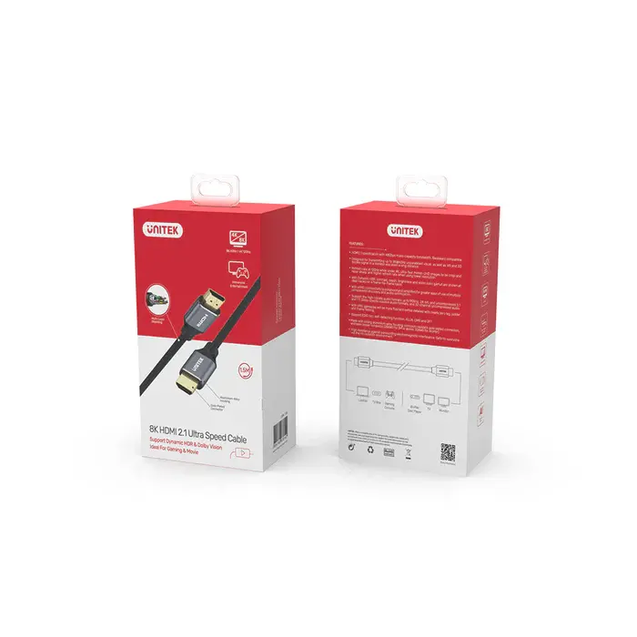 Unitek C138W 2M 8K HDMI 2.1 Ultra high speed cable