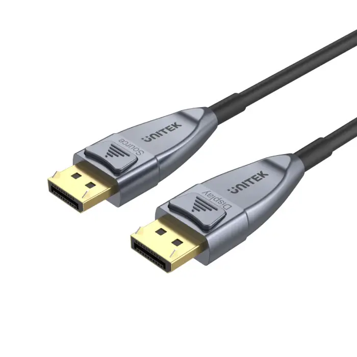 Unitek C1617GY DP1.4 Active Optical Cable, Space Grey 15M