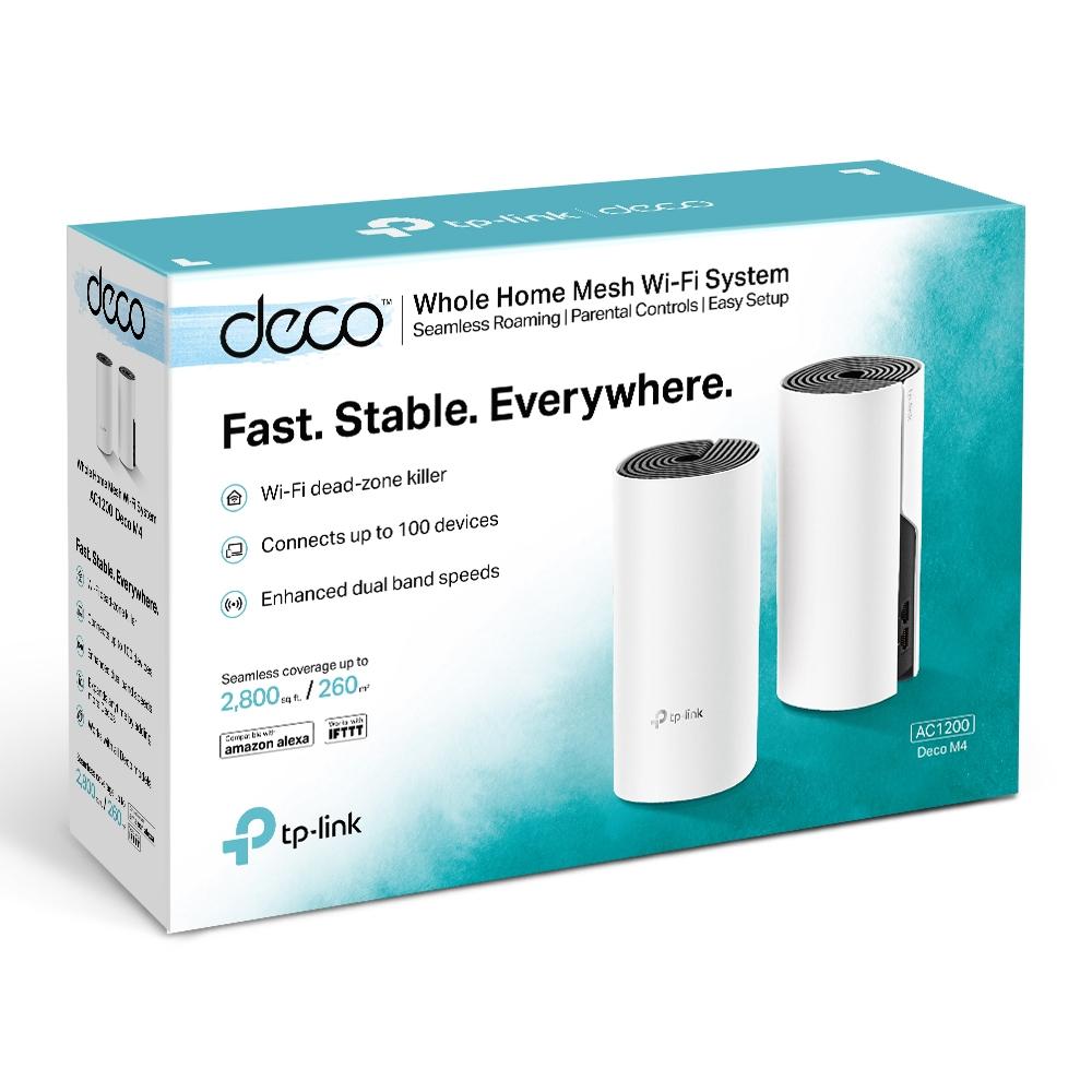TP-Link Deco M4(2-pack), AC1200 Whole-Home Wi-Fi system