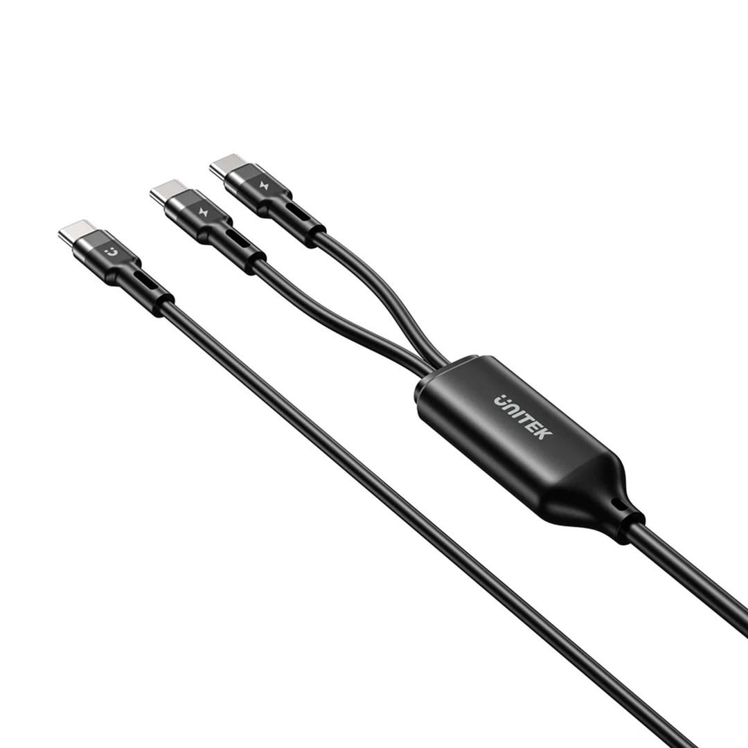 Unitek C14146A Cable, PD100W 2-in-1 USB-C Charging Cable 1.8M