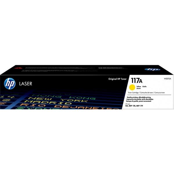 HP 117A Toner Cartridge, Yellow. W2072A