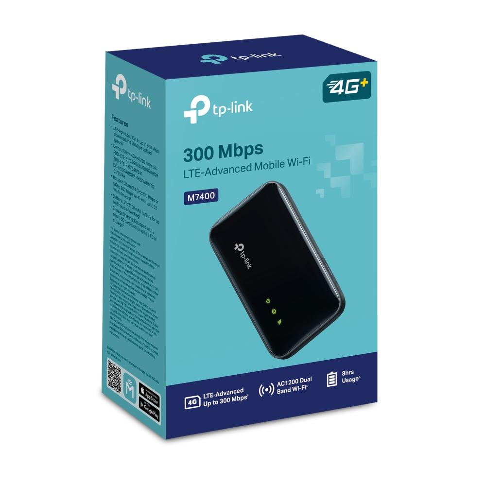TP-Link M7400 Router, 300 Mbps LTE-Advanced Mobile Wi-Fi