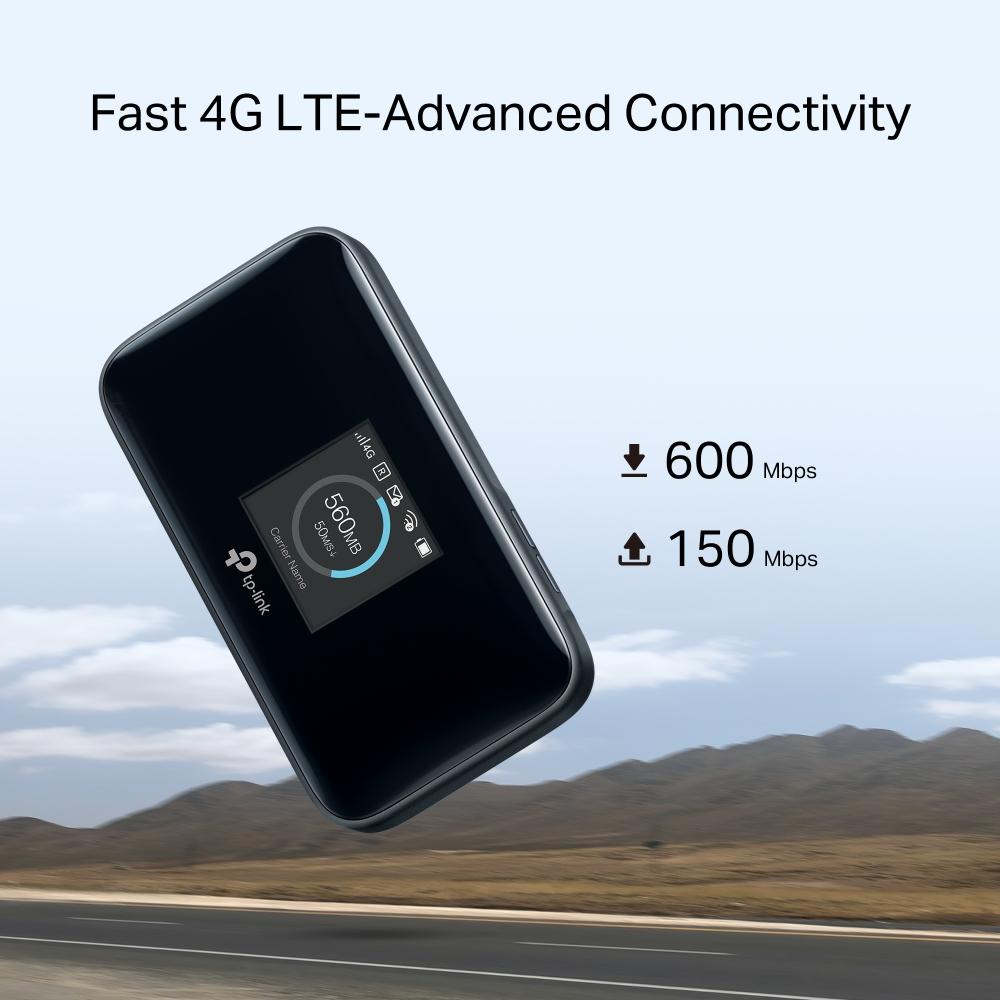TP-Link M7750 Router, 600 Mbps LTE-Advanced Mobile Wi-Fi