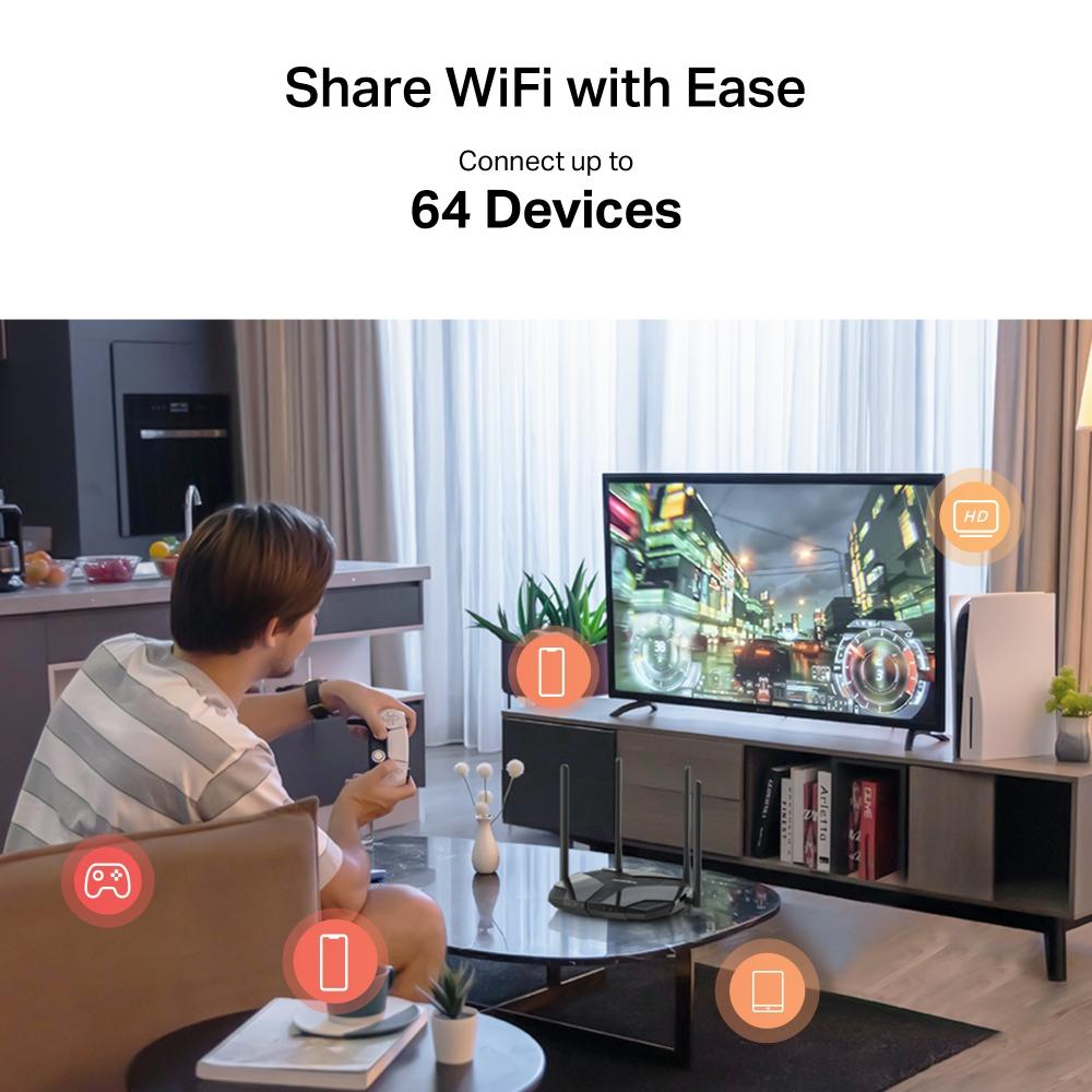 Mercusys MB235-4G Router, 4G+ Cat6 AC1200 Wireless Dual Band Gigabit Router