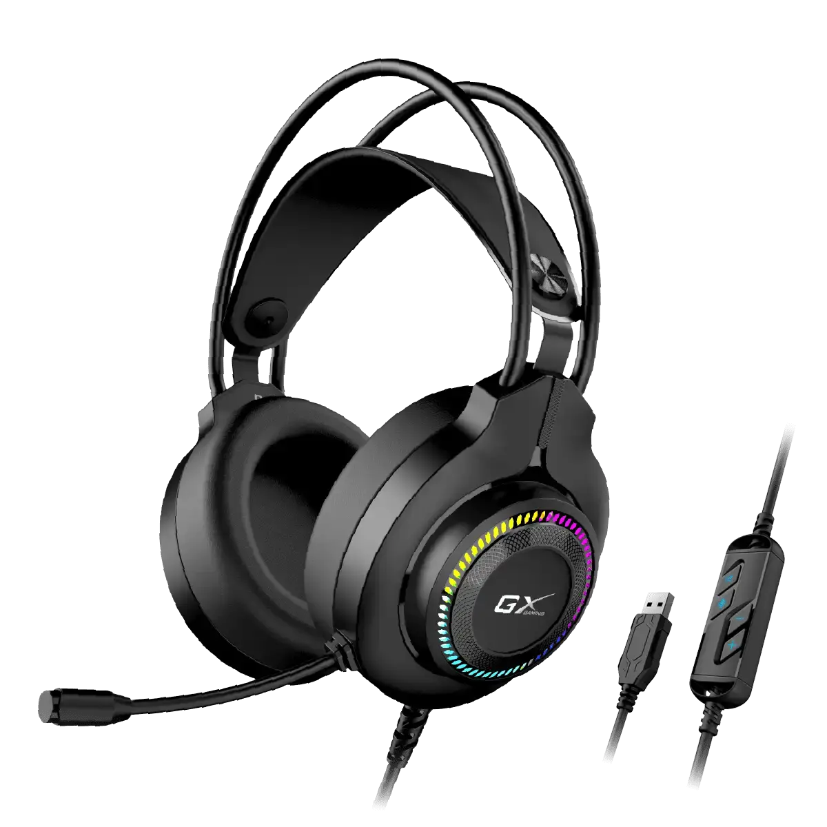 Genius HS-GX580U USB Gaming Headset Black