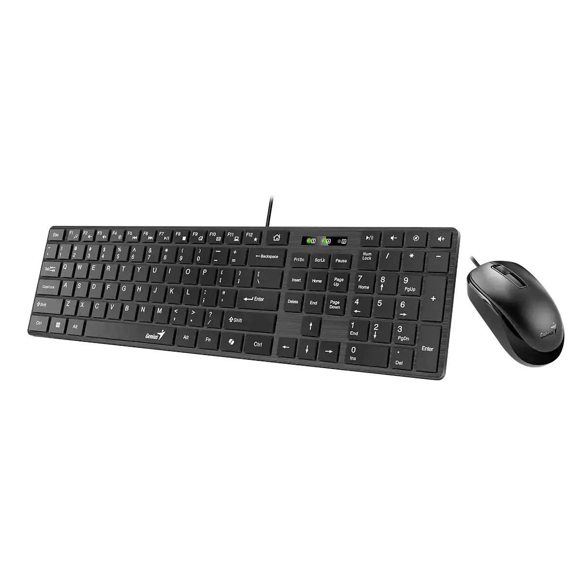 Genius SlimStar C126, AI Copilot Key, Keyboard and Mouse (Combo) Black