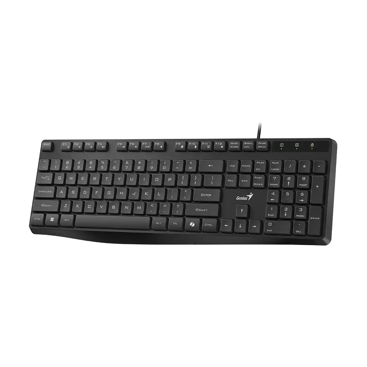 Genius KB-117S Keyboard, Silent, AI Copilot Key, Black