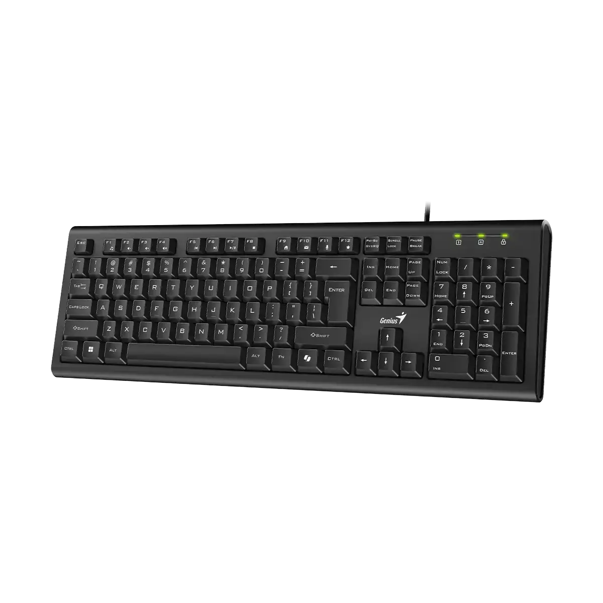 Genius KB-113 Keyboard, Copilot, Multimedia, Black