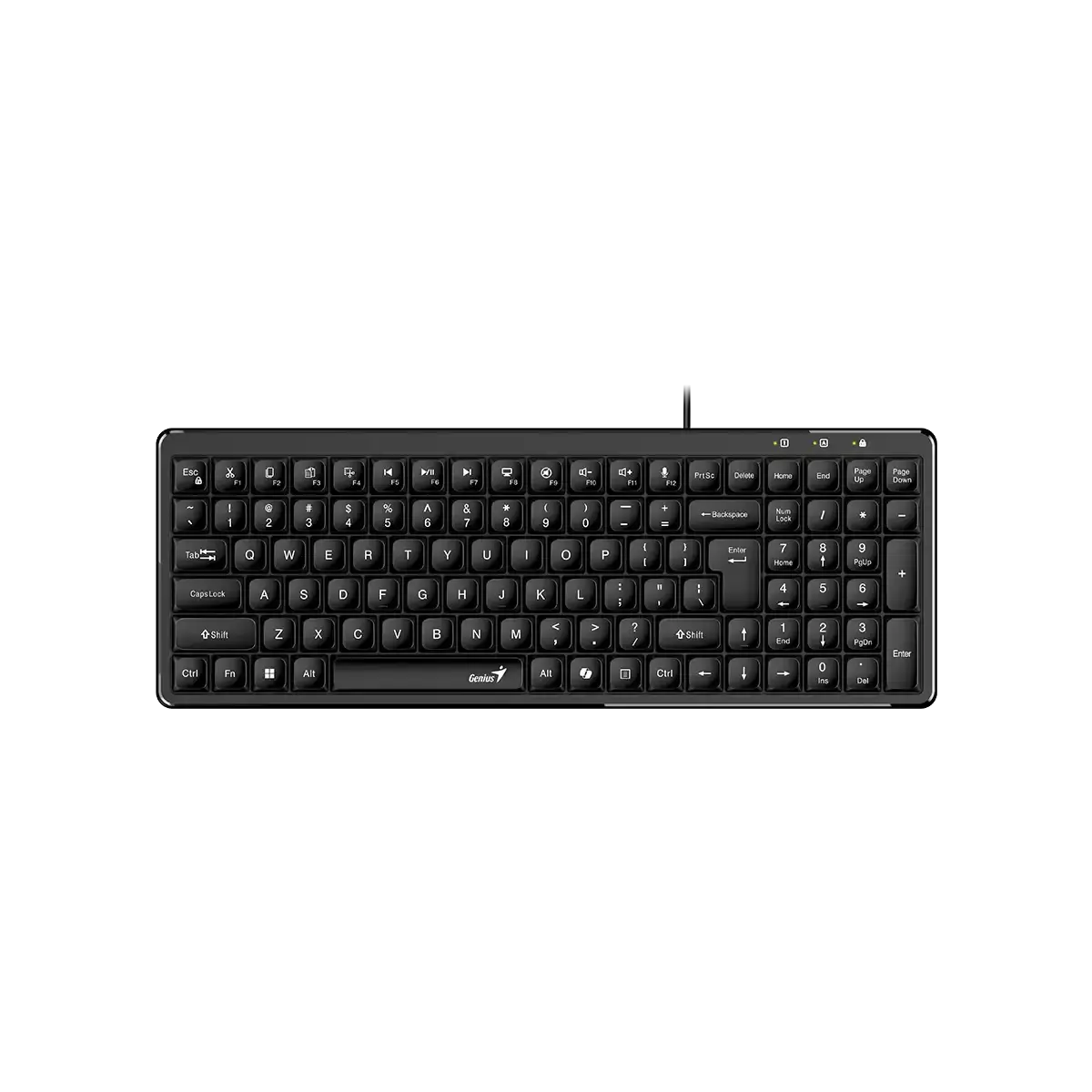 Genius LuxeMate 120 Keyboard, AI Copilot Key, Black