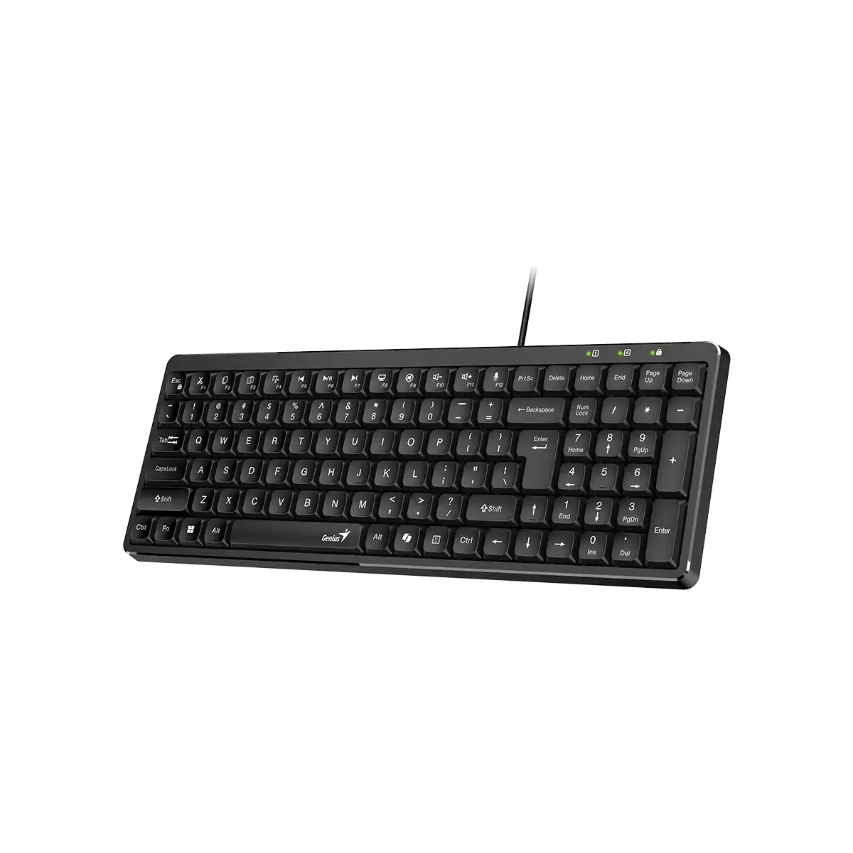 Genius LuxeMate 120 Keyboard, AI Copilot Key, Black