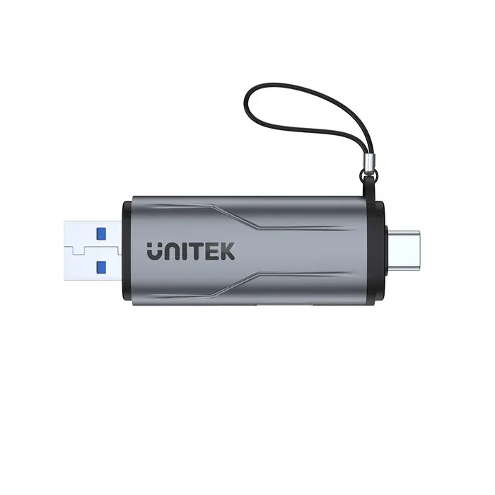 Unitek R1010A Card Reader, USB A/C to Micro SD/SD Card Reader