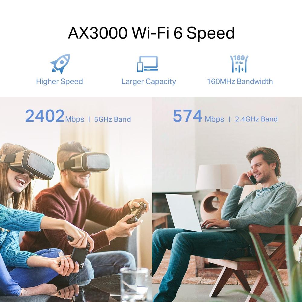 TP-Link RE705X, Range Extender, AX3000 Mesh WiFi 6 Extender